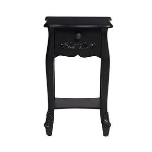 ANTOINETTE 1 DRAWER NIGHT STAND BLACK