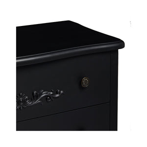 ANTOINETTE 3 DRAWER CHEST BLACK